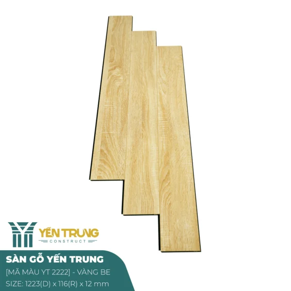 Sàn gỗ YT 2222 (Vàng Be)