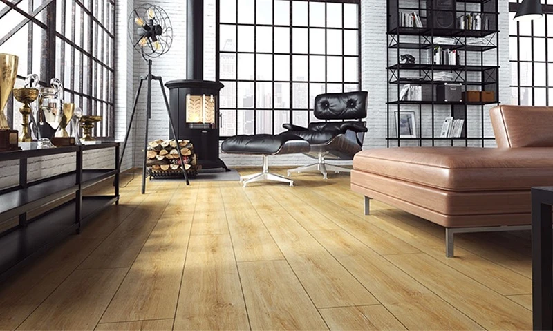 Sàn gỗ màu vàng be đa dạng