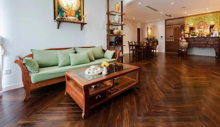Sàn gỗ tự nhiên sang trọng và đẳng cấp