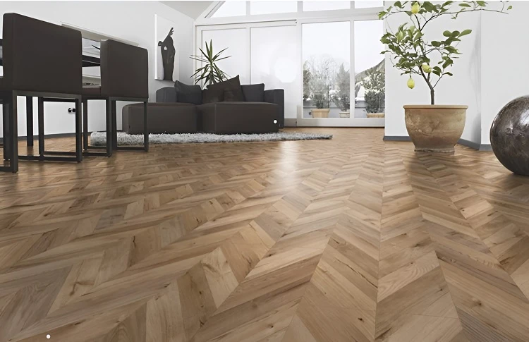 Kiểu lát sàn hình xương cá chữ V