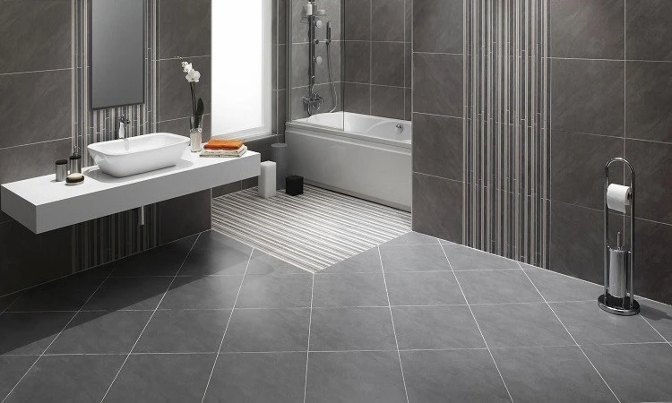 Sàn gạch men là lựa chọn hoàn hảo cho khu vực ẩm ướt